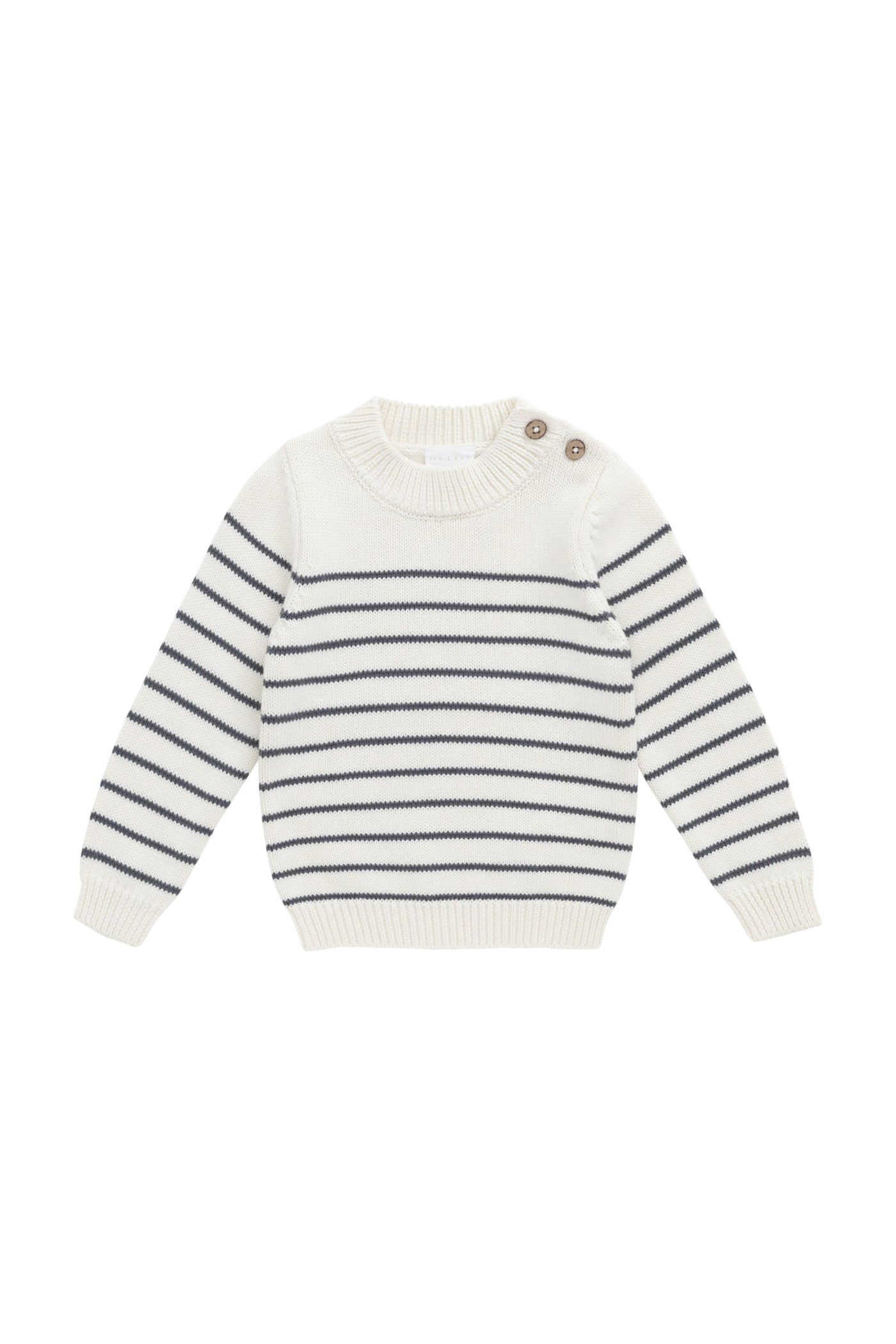 Malcolm Gebreide Trui - Malcolm Stripe Cloud/Atlantic