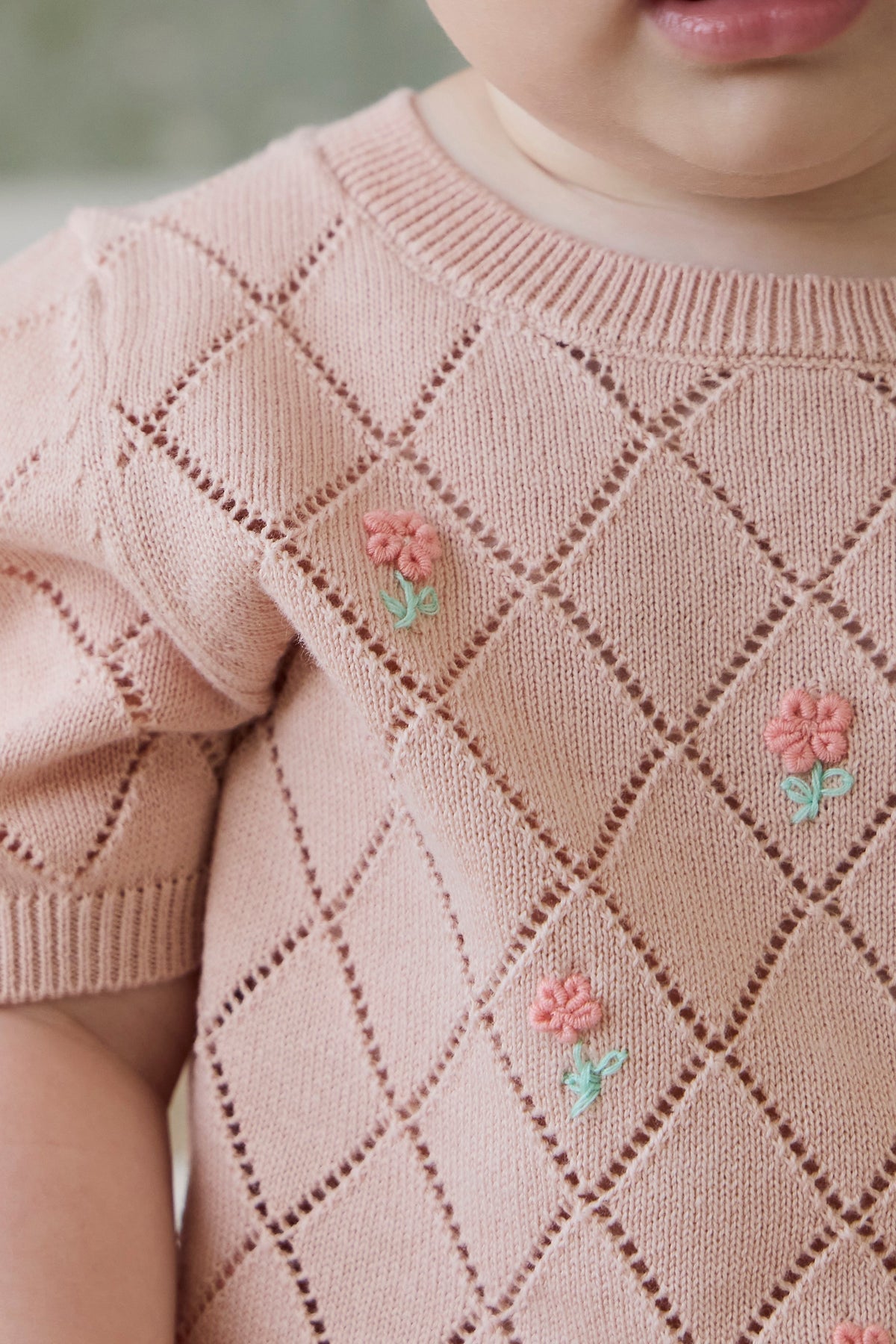 Alexandra Top - Rose Mist Alexandra Flower - Arlina kinderkleding