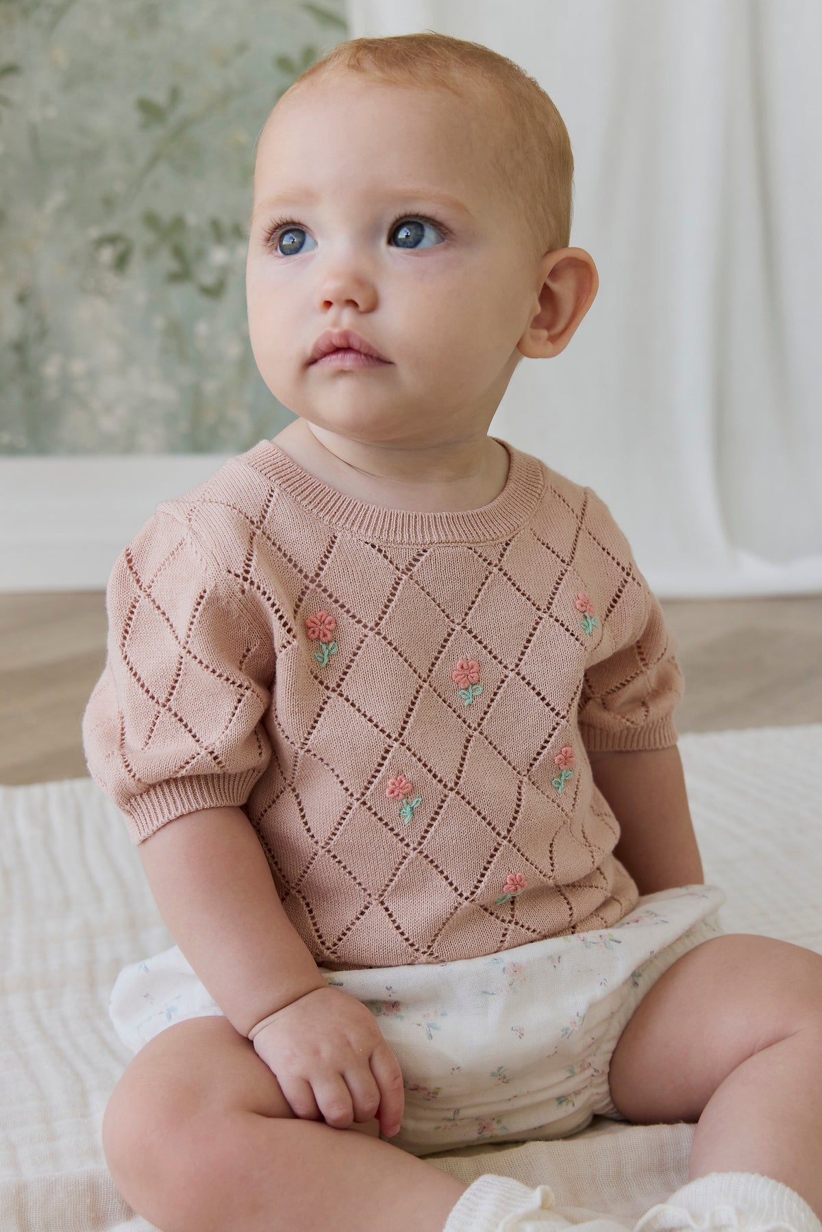 Alexandra Top - Rose Mist Alexandra Flower - Arlina kinderkleding