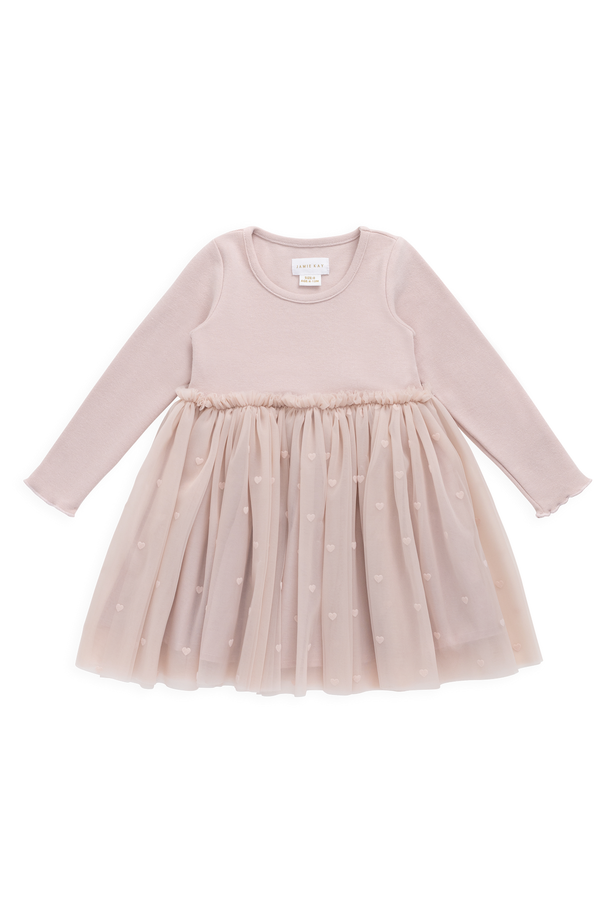Anna Tule Jurkje - Petite Heart Rosie - Arlina kinderkleding - detail