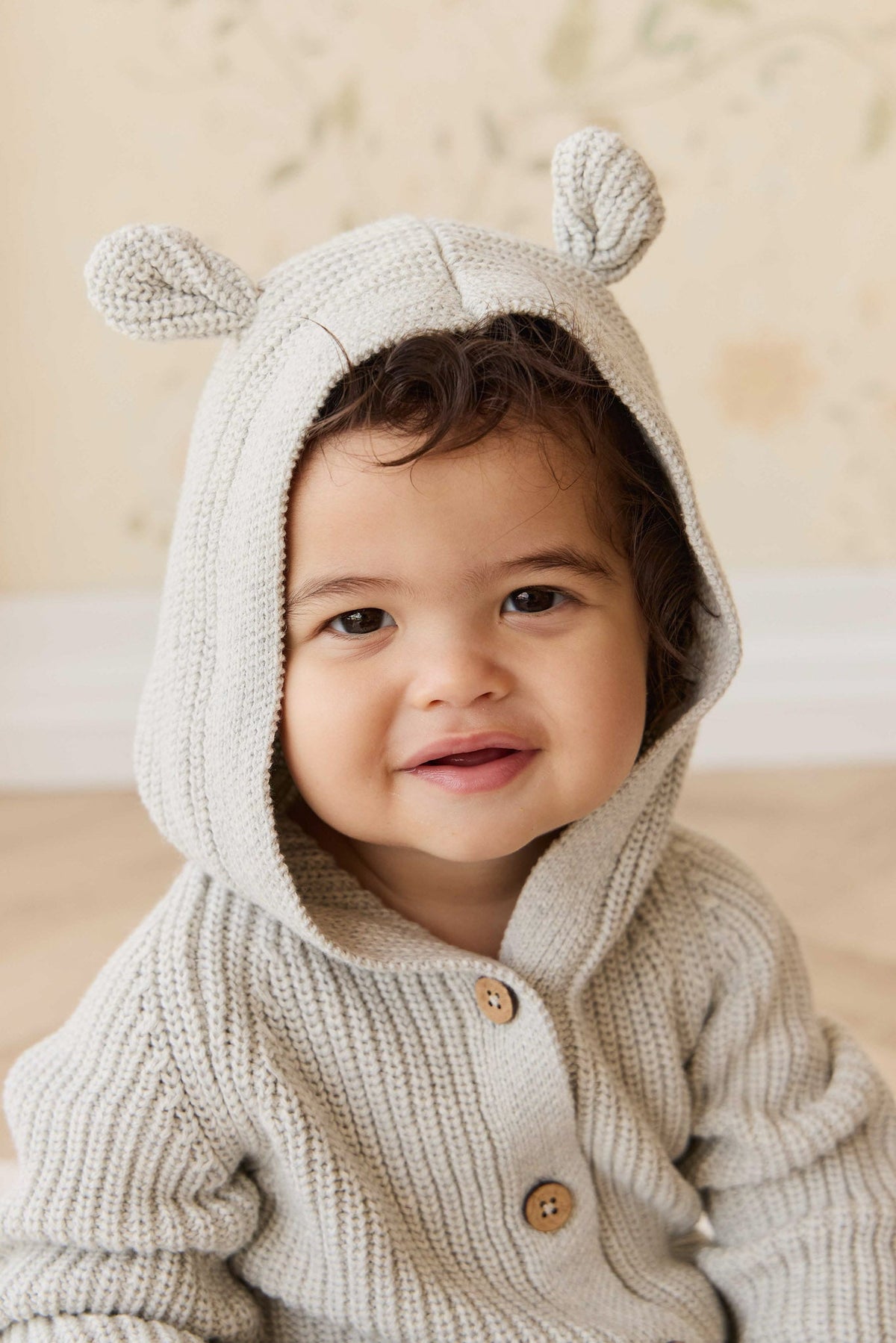 Bear Gebreid Pakje - Light Grey Marle - Arlina kinderkleding