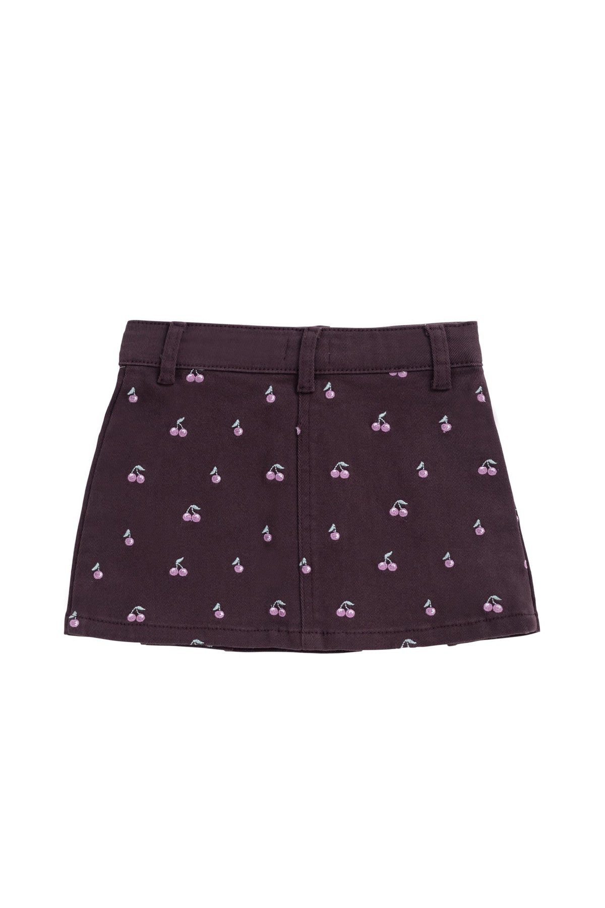 Chelsea Rokje - Cherry Love Plum Embroidery - Arlina kinderkleding
