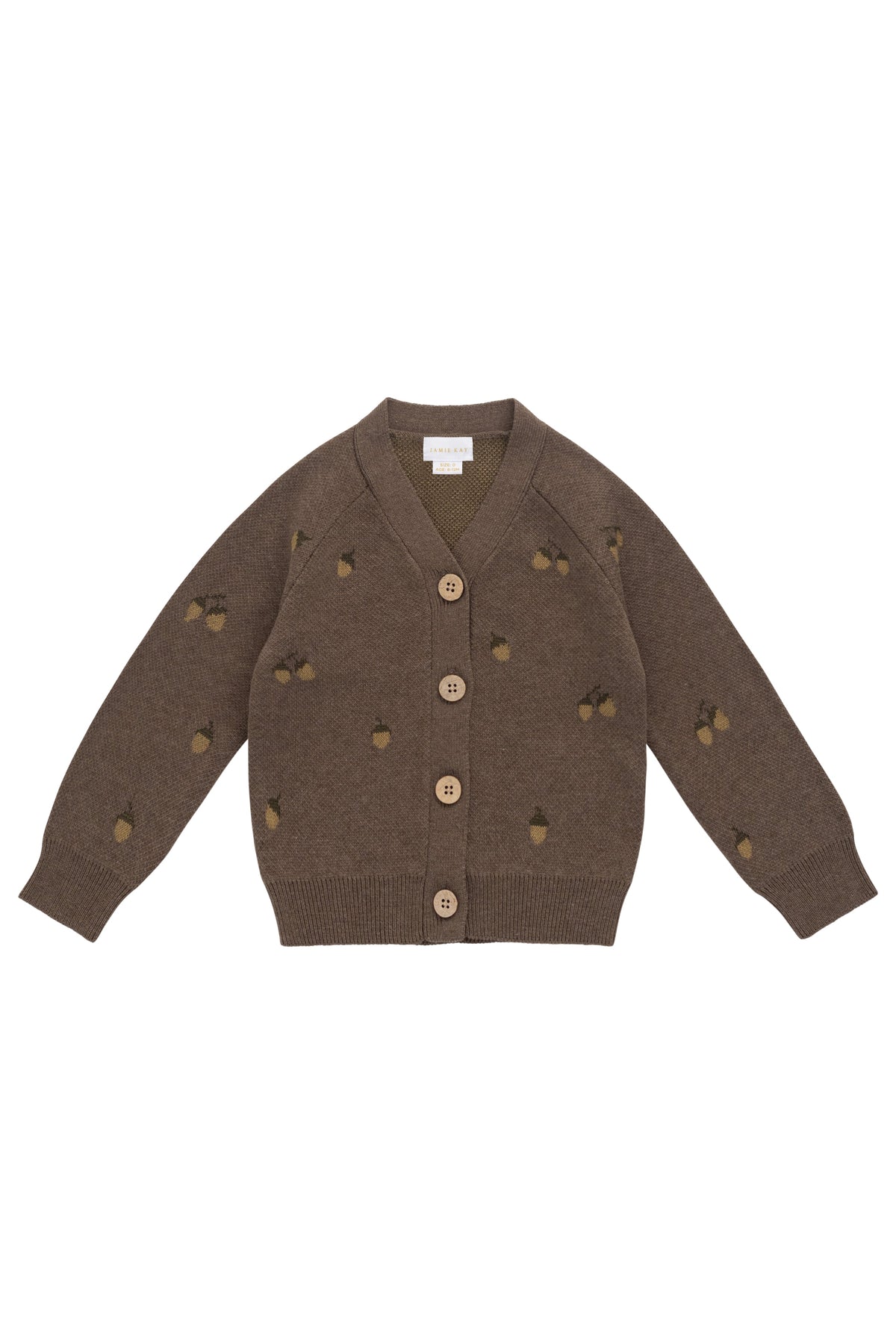 Easton Vest - Forest Acorns Toasted Marle - Arlina kinderkleding - detail