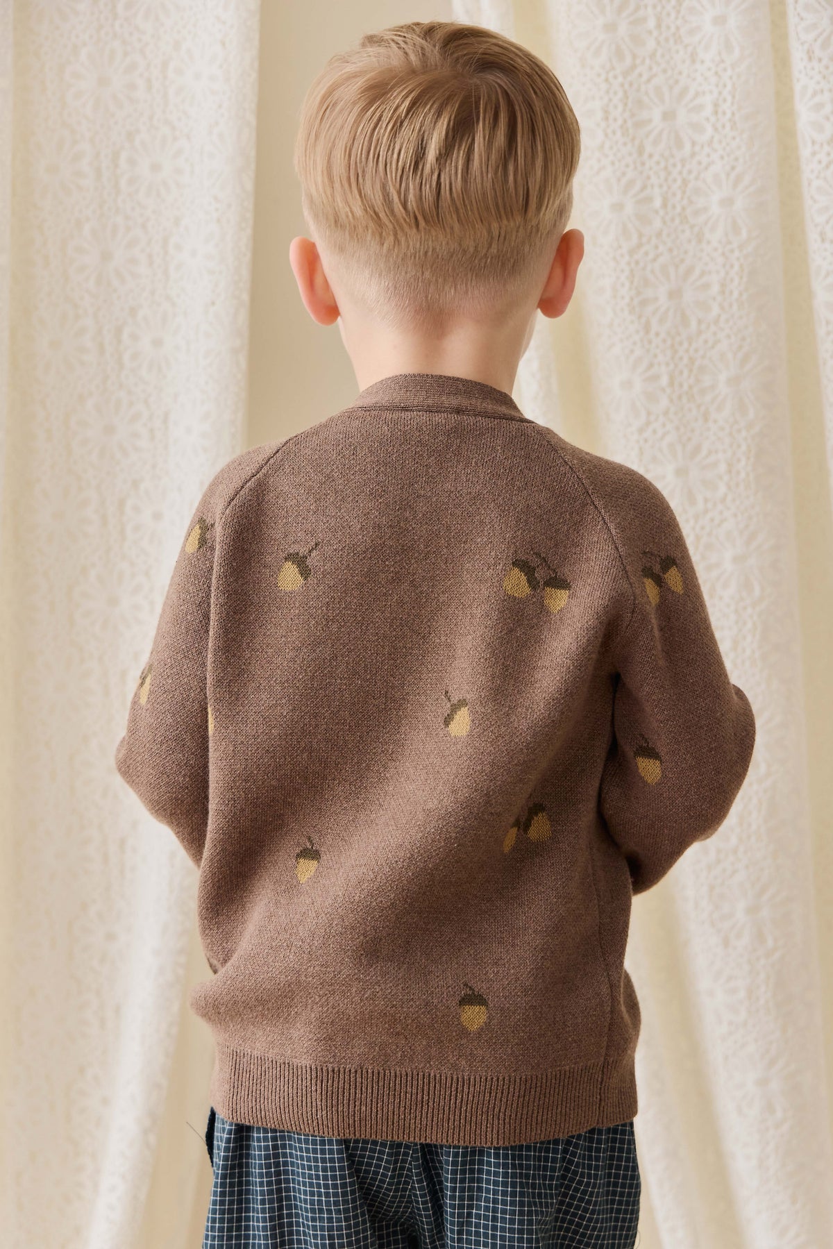 Easton Vest - Forest Acorns Toasted Marle - Arlina kinderkleding