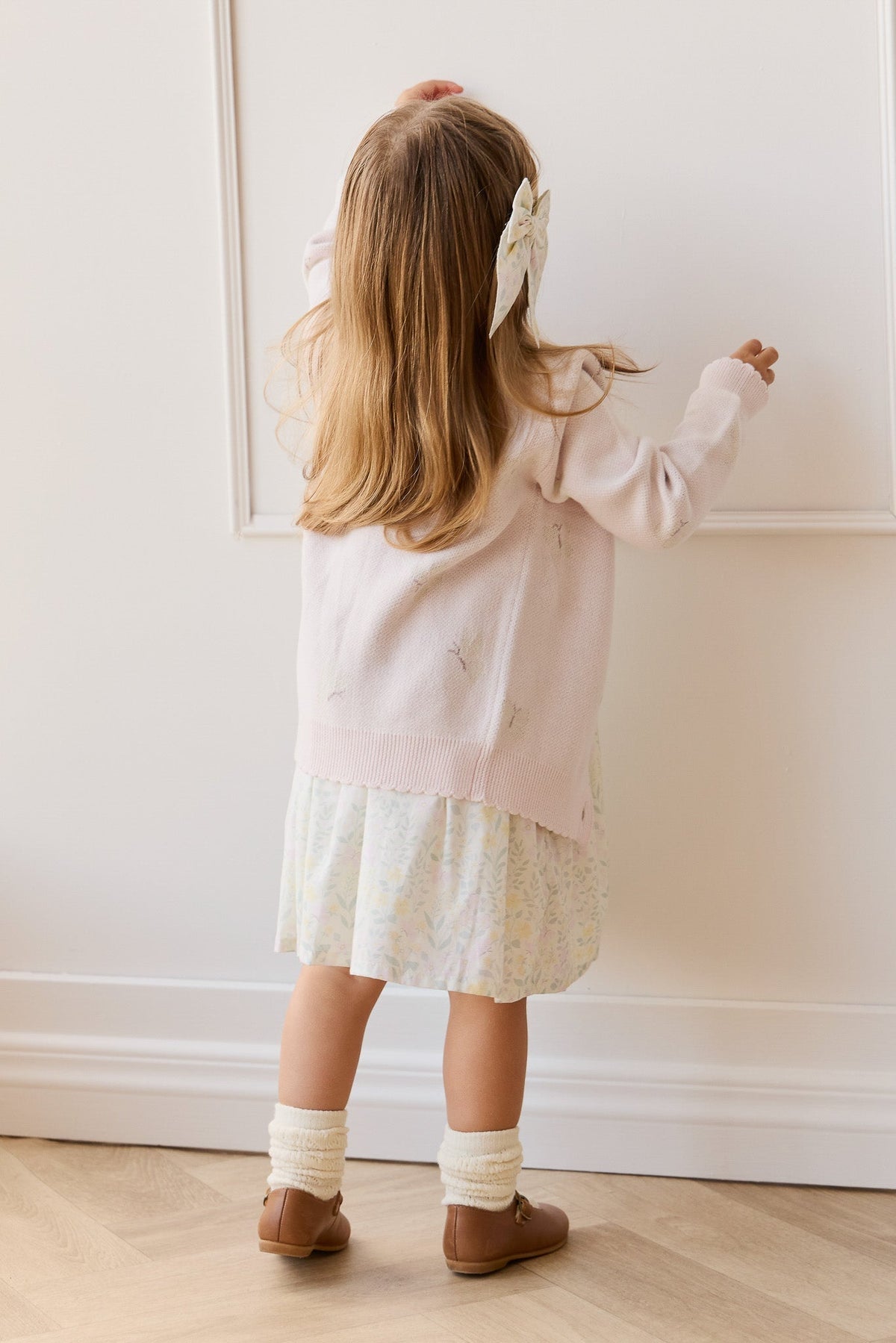 Jamie Vest - Jamie's Atrium Jacquard Calcite - Arlina kinderkleding - detail