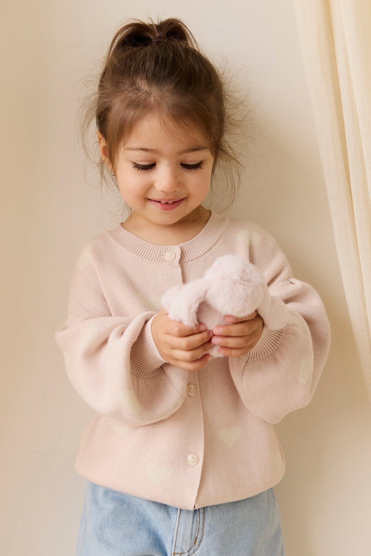 Kayla Vest - Kylie Heart Jacquard Morganite - Arlina kinderkleding