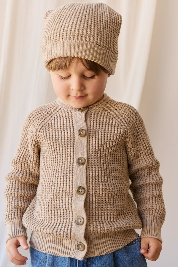 Lane Gebreid Vest - Sand Dune Marle