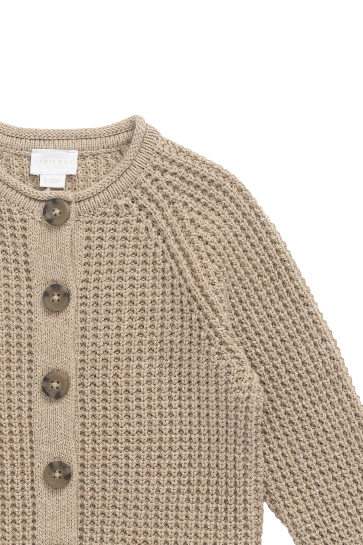 Lane Gebreid Vest - Sand Dune Marle - Arlina kinderkleding