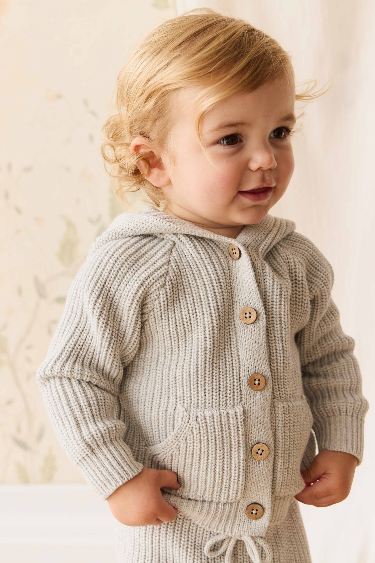OG Bear Knit - Light Grey Marle - Arlina kinderkleding