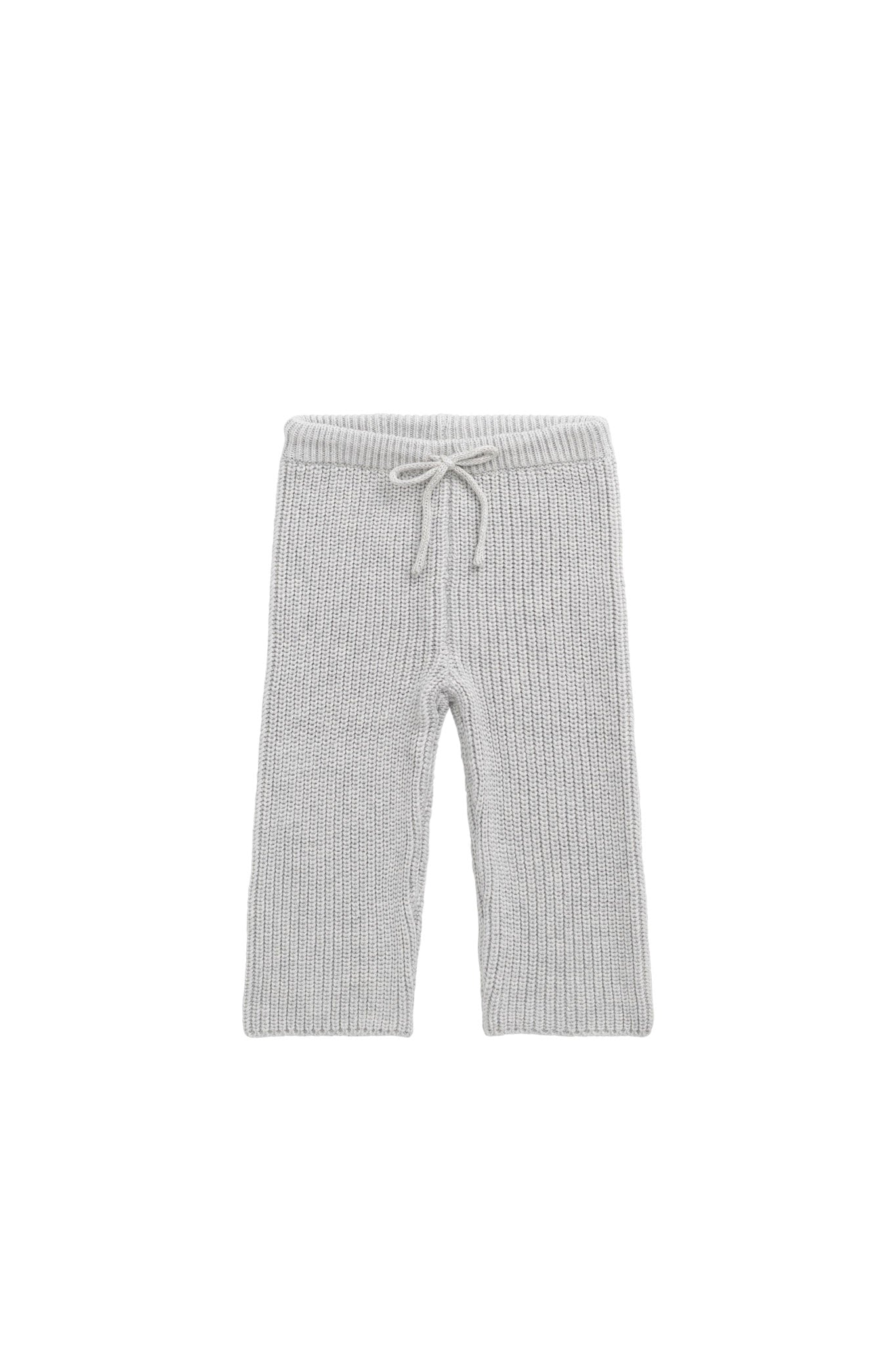 OG Morgan Gebreide Broek - Light Grey Marle