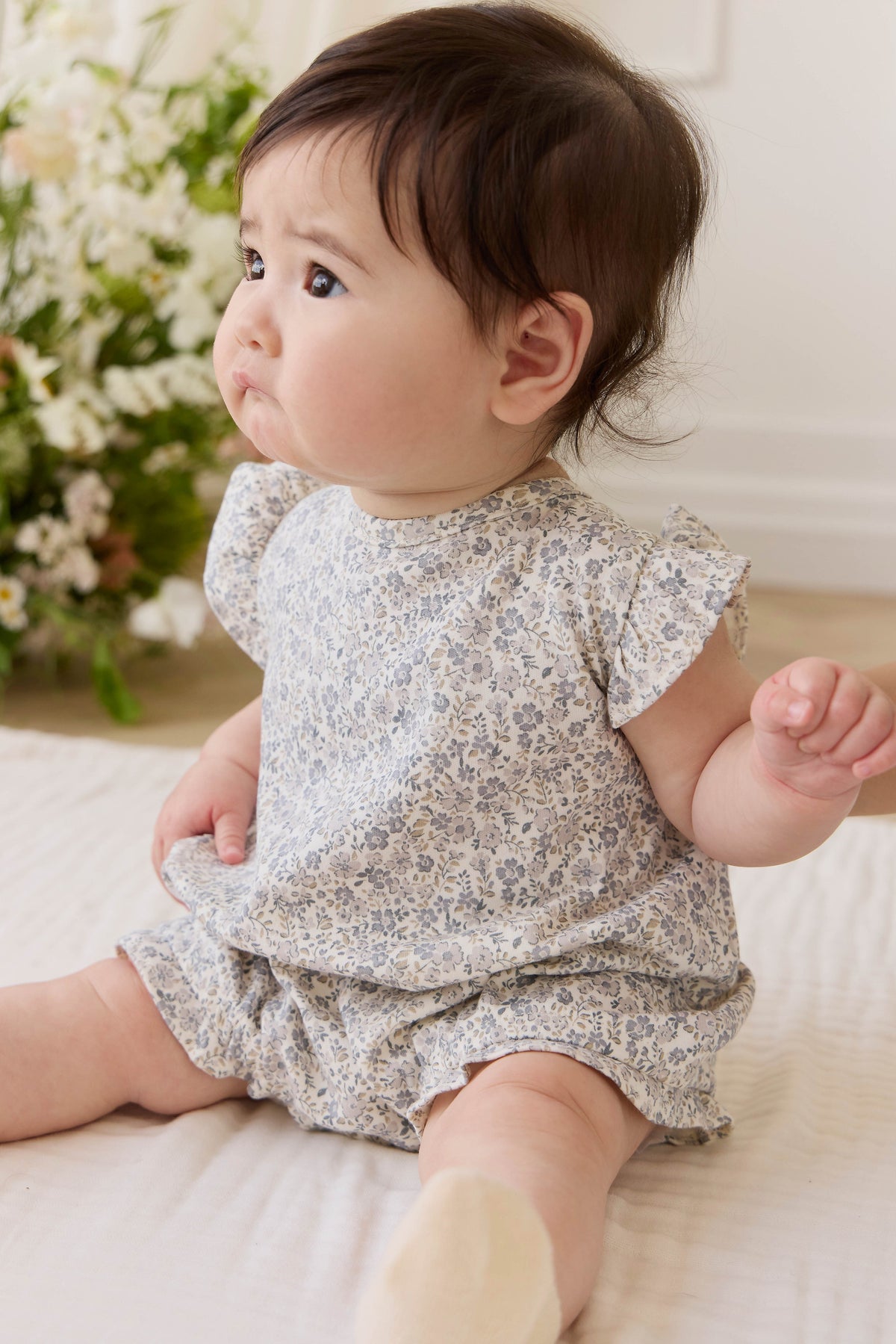 Biologisch Katoenen Adrienne Speelpakje - Tully Grey - Arlina kinderkleding