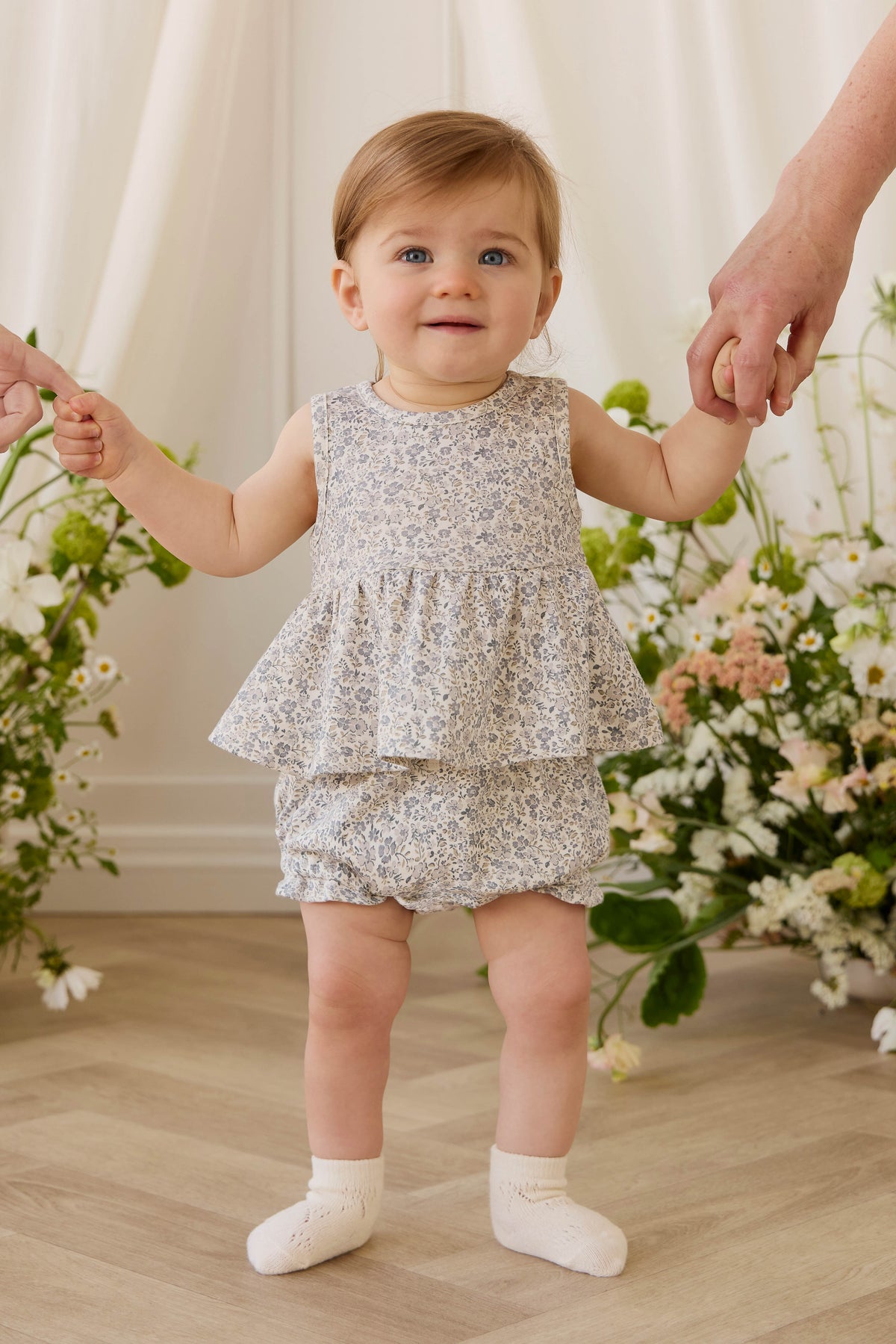 Biologisch Katoenen Adrienne Top - Tully Grey - Arlina kinderkleding
