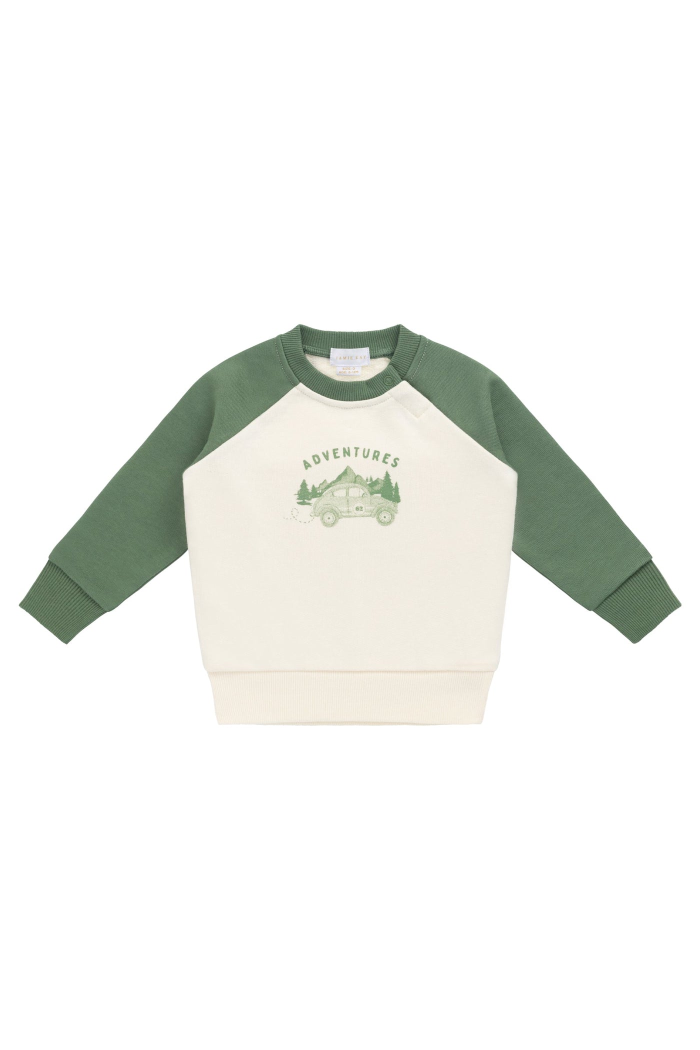 Biologisch Katoenen Alden Sweater - Adventure Buggy Snow Pea