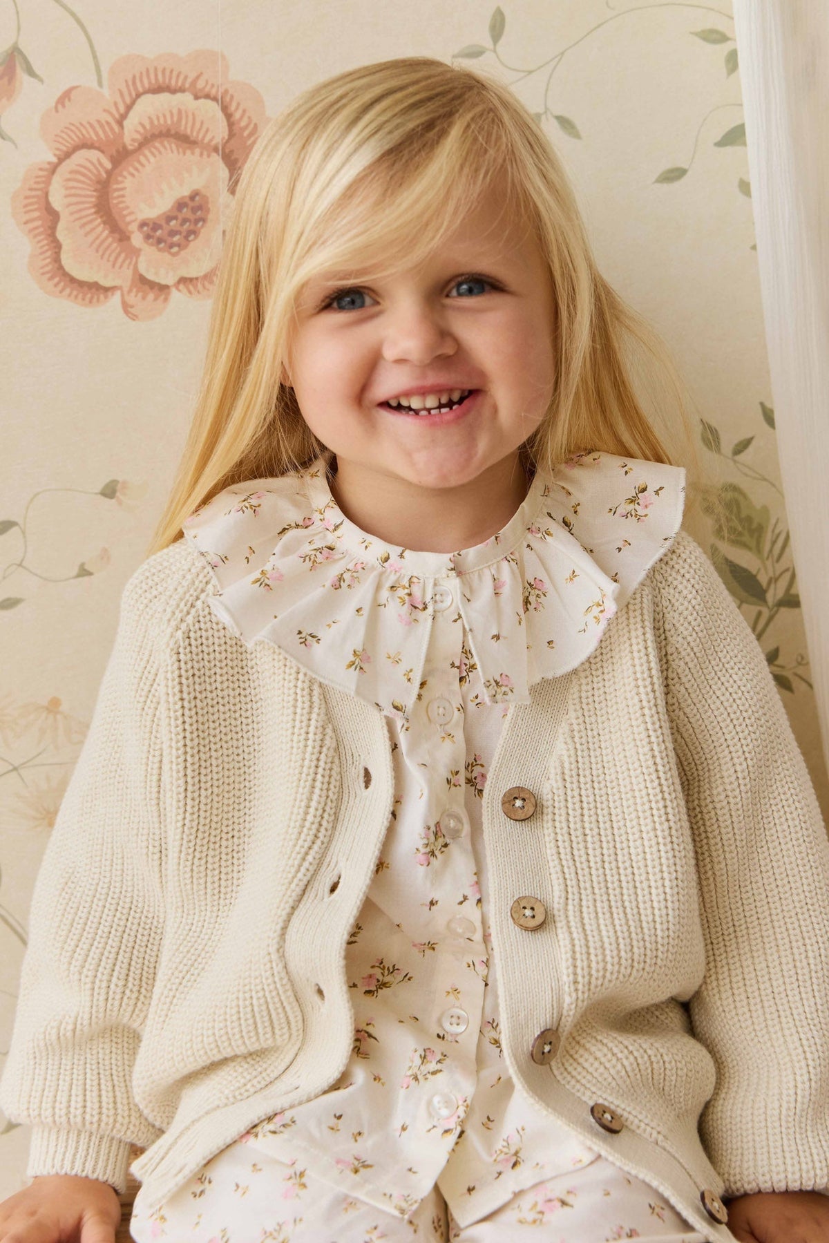 Biologisch Katoenen Alora Top - Bianca Antique - Arlina kinderkleding