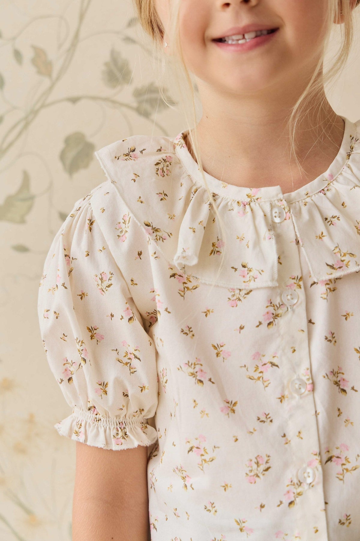 Biologisch Katoenen Alora Top - Bianca Antique - Arlina kinderkleding