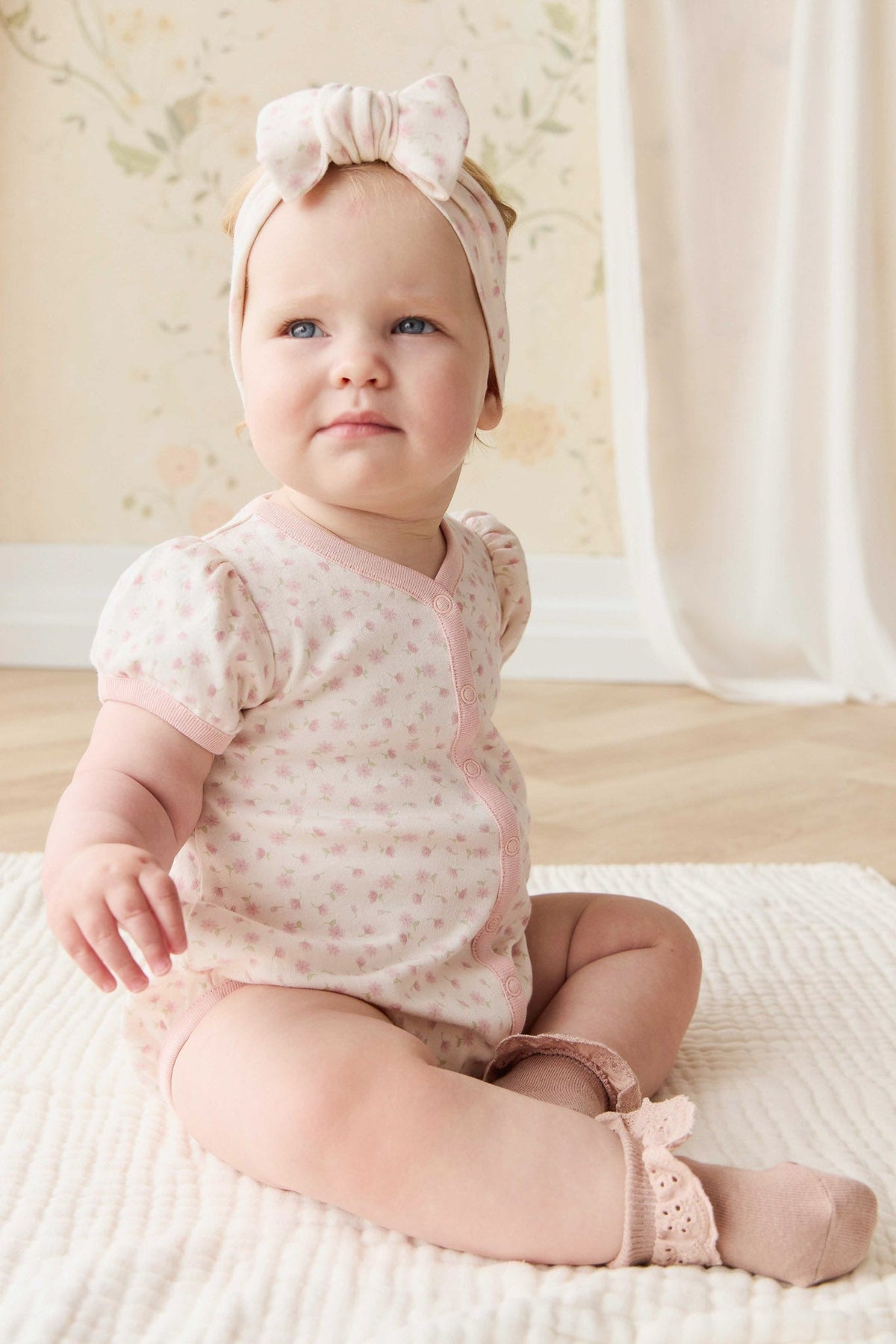 Biologisch Katoenen Antoinette Speelpakje - Victoria Blush - Arlina kinderkleding