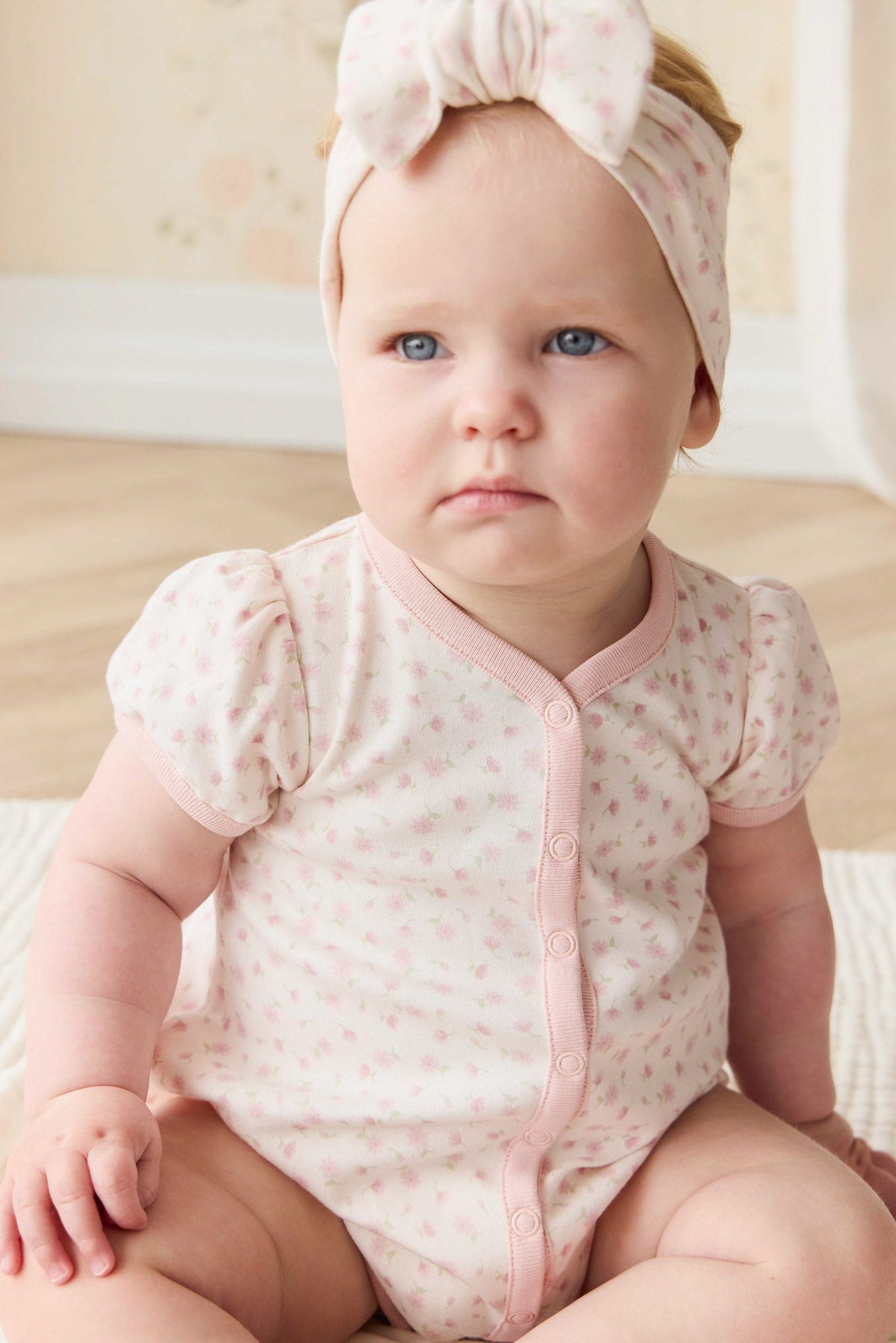 Biologisch Katoenen Antoinette Speelpakje - Victoria Blush - Arlina kinderkleding