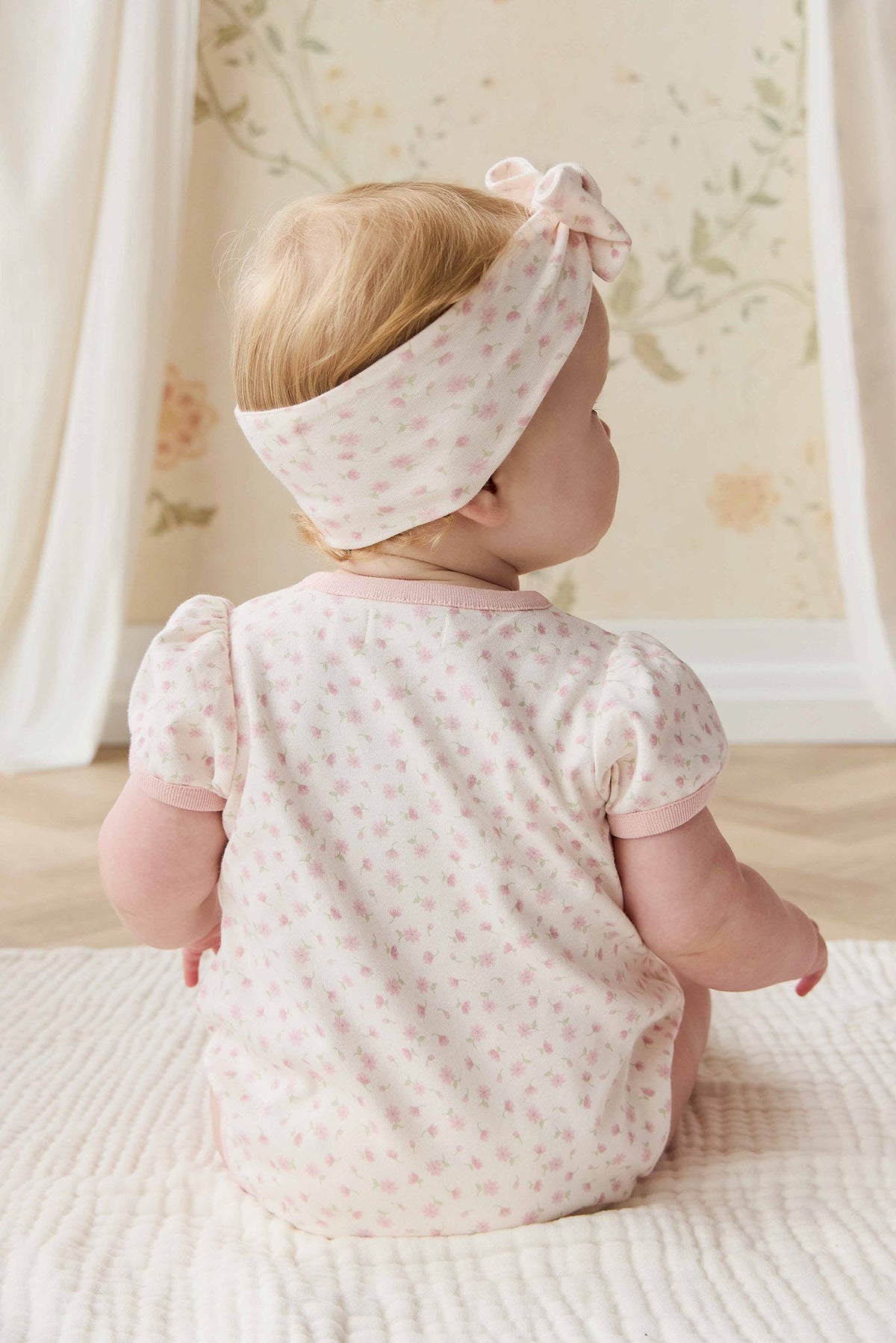 Biologisch Katoenen Antoinette Speelpakje - Victoria Blush - Arlina kinderkleding