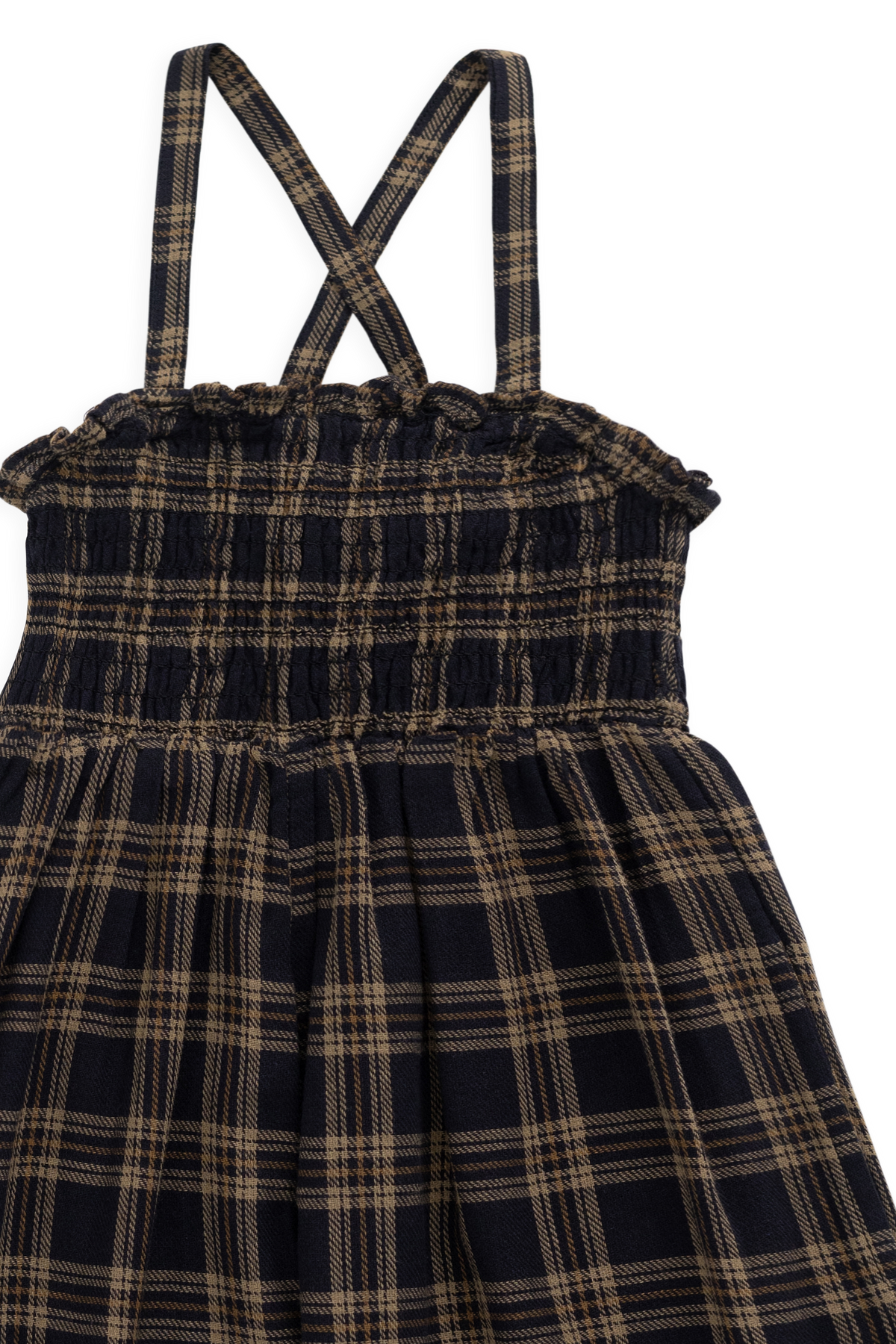 Biologisch Katoenen Arabella Jumpsuit - Woodland Check - Arlina kinderkleding