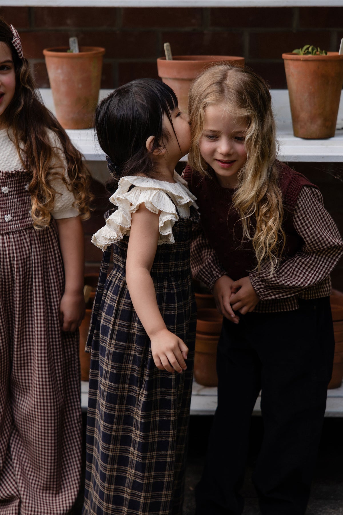 Biologisch Katoenen Arabella Jumpsuit - Woodland Check - Arlina kinderkleding