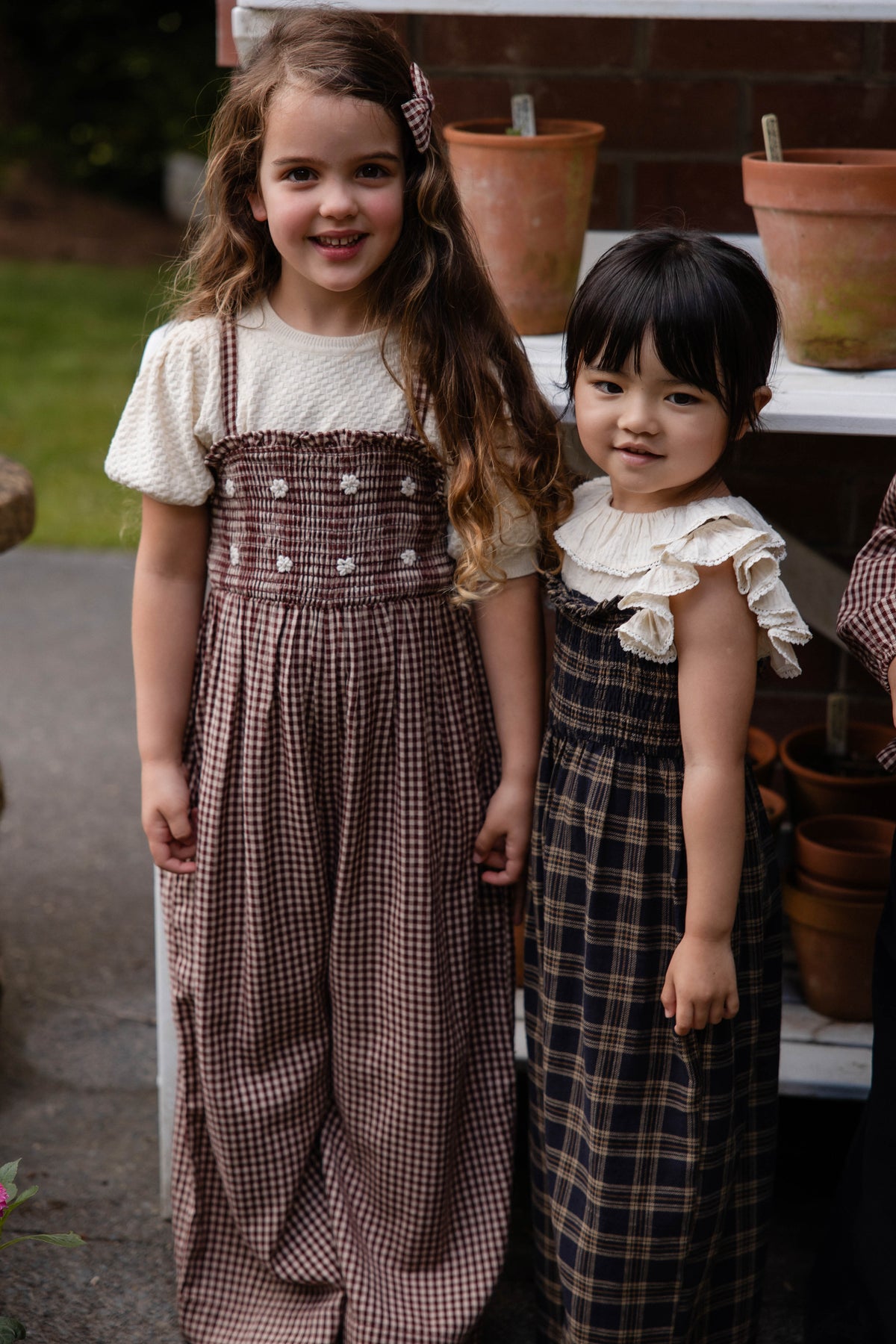 Biologisch Katoenen Arabella Jumpsuit - Woodland Check - Arlina kinderkleding