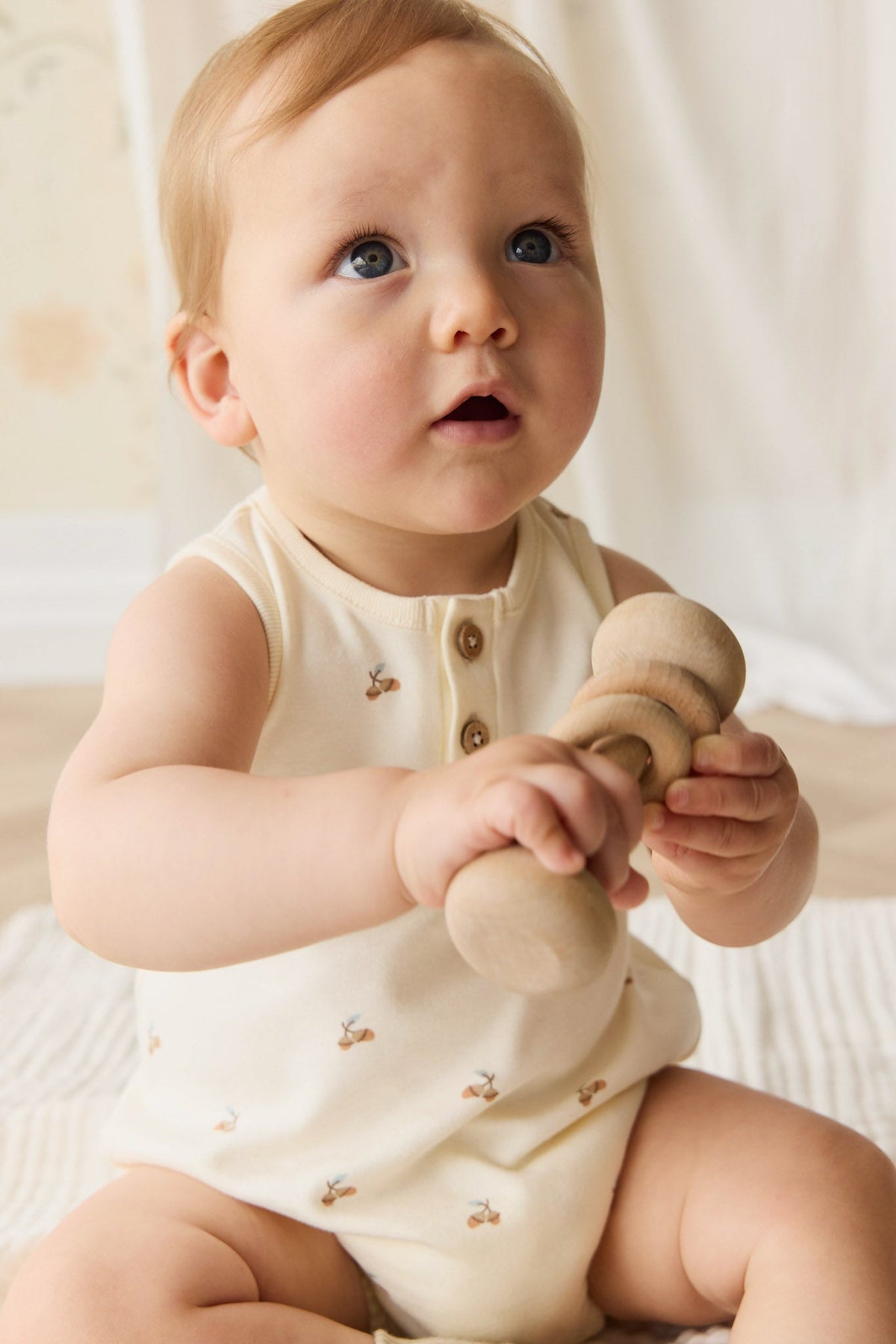 Biologisch Katoenen Archie Speelpakje - Forest Night Acorns - Arlina kinderkleding